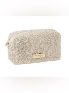 YSL Cream Sherpa Cosmetic Pouch Set
